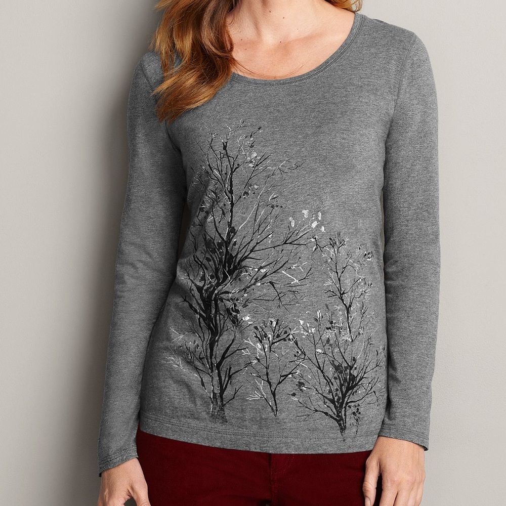 Eddie Bauer long sleeve graphic t-shirt